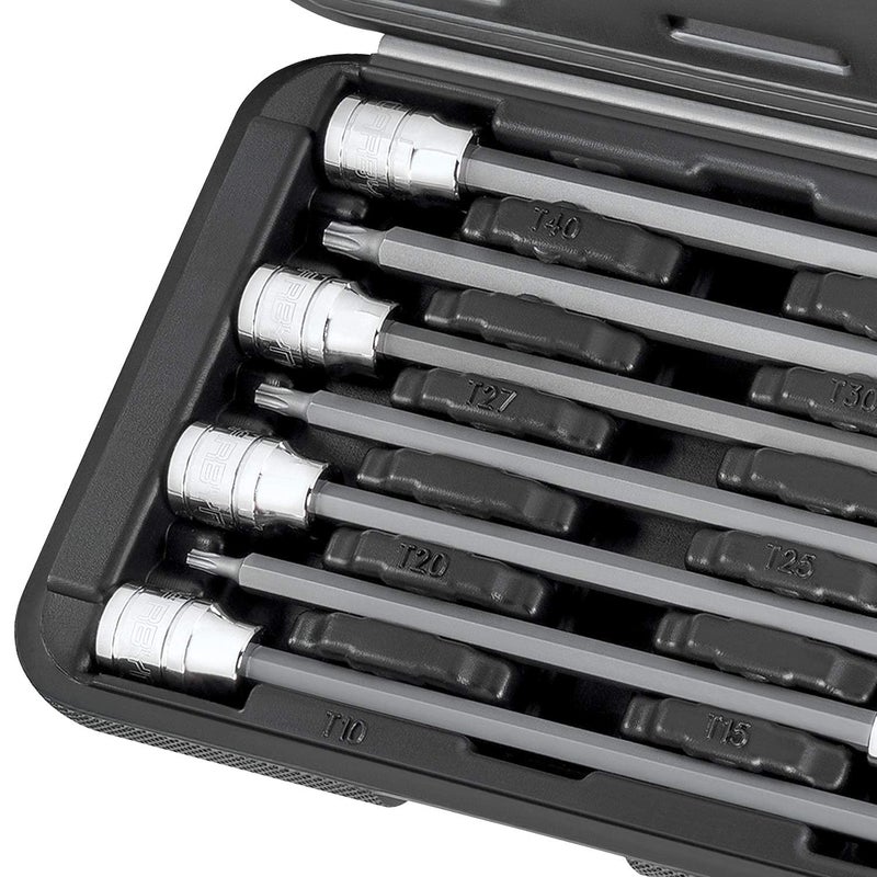 CARBYNE 7-Piece Torx Extra Long Bit Socket Set, T10 to T40 Sizes, 3/8 in. Drive, S2 Steel Bits, CrV Sockets â€¢ From a Family-Run Tool Company Based in the U.S.A. - Image 5